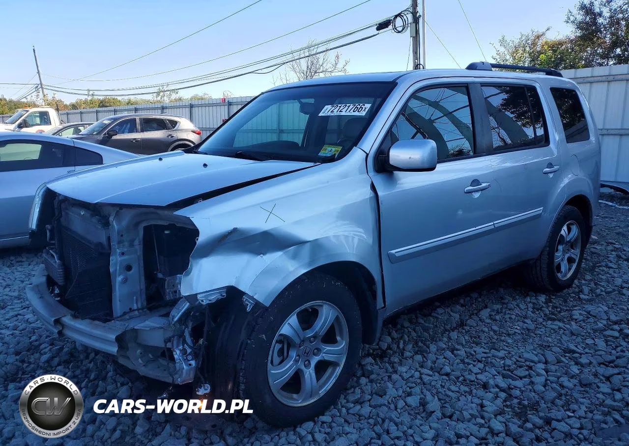 2012 Honda Pilot Exl VIN:5FNYF4H68CB065167 - 1