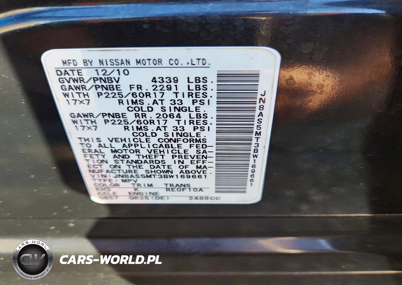 2011 Nissan Rogue S VIN:JN8AS5MT3BW169661 - 13