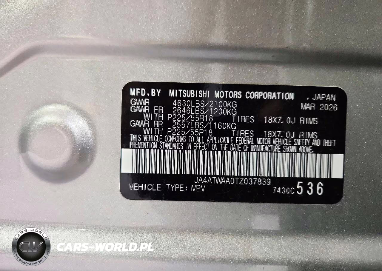 2026 Mitsubishi Eclipse Cross Se VIN:JA4ATWAA0TZ037839 - 13