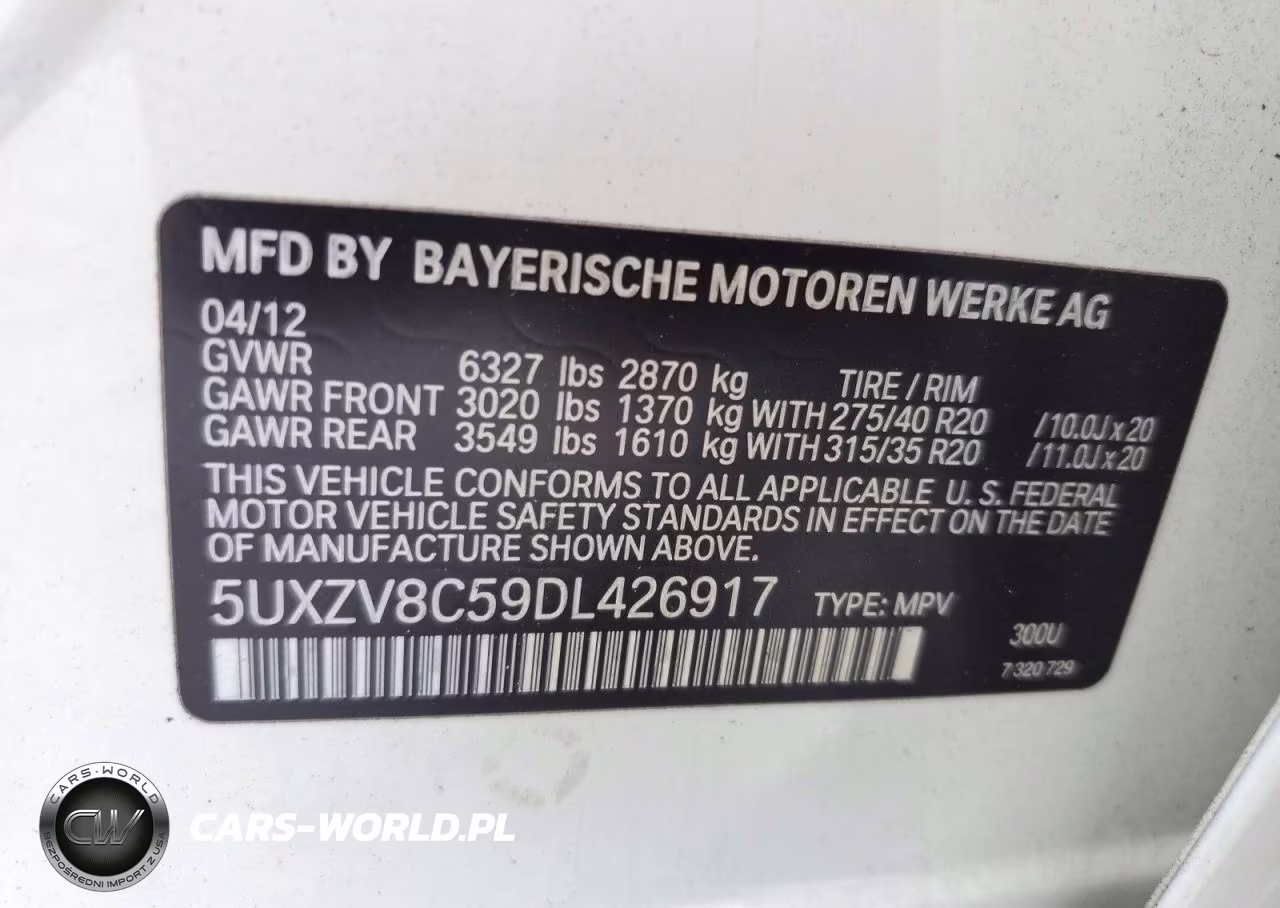 2013 BMW X5 xDrive50I VIN:5UXZV8C59DL426917 - 13