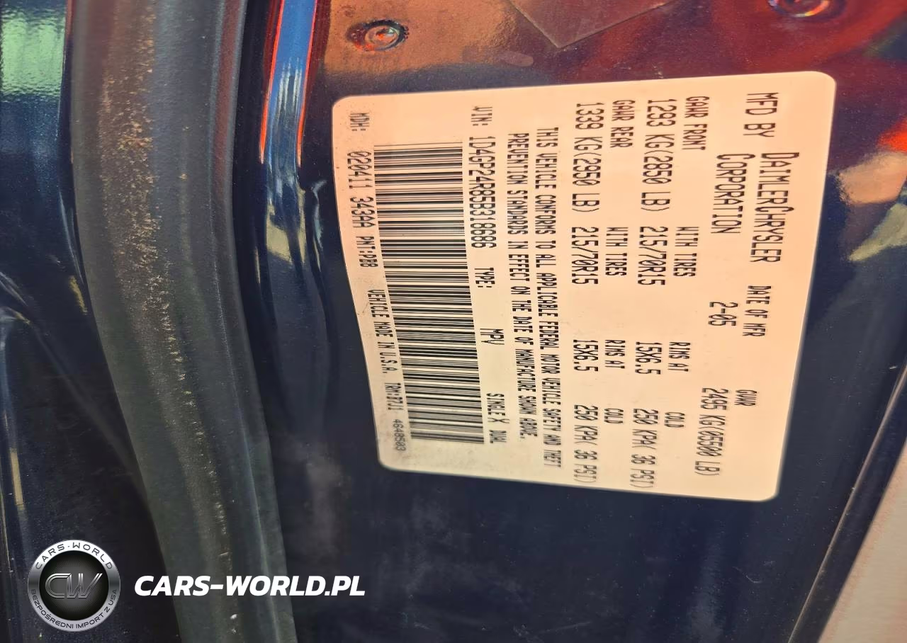 2005 Dodge Grand Caravan Se VIN:1D4GP24R85B318686 - 13