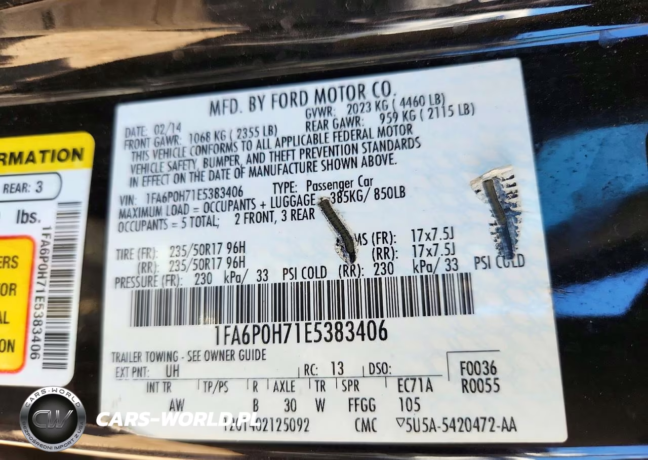 2014 Ford Fusion Se VIN:1FA6P0H71E5383406 - 12