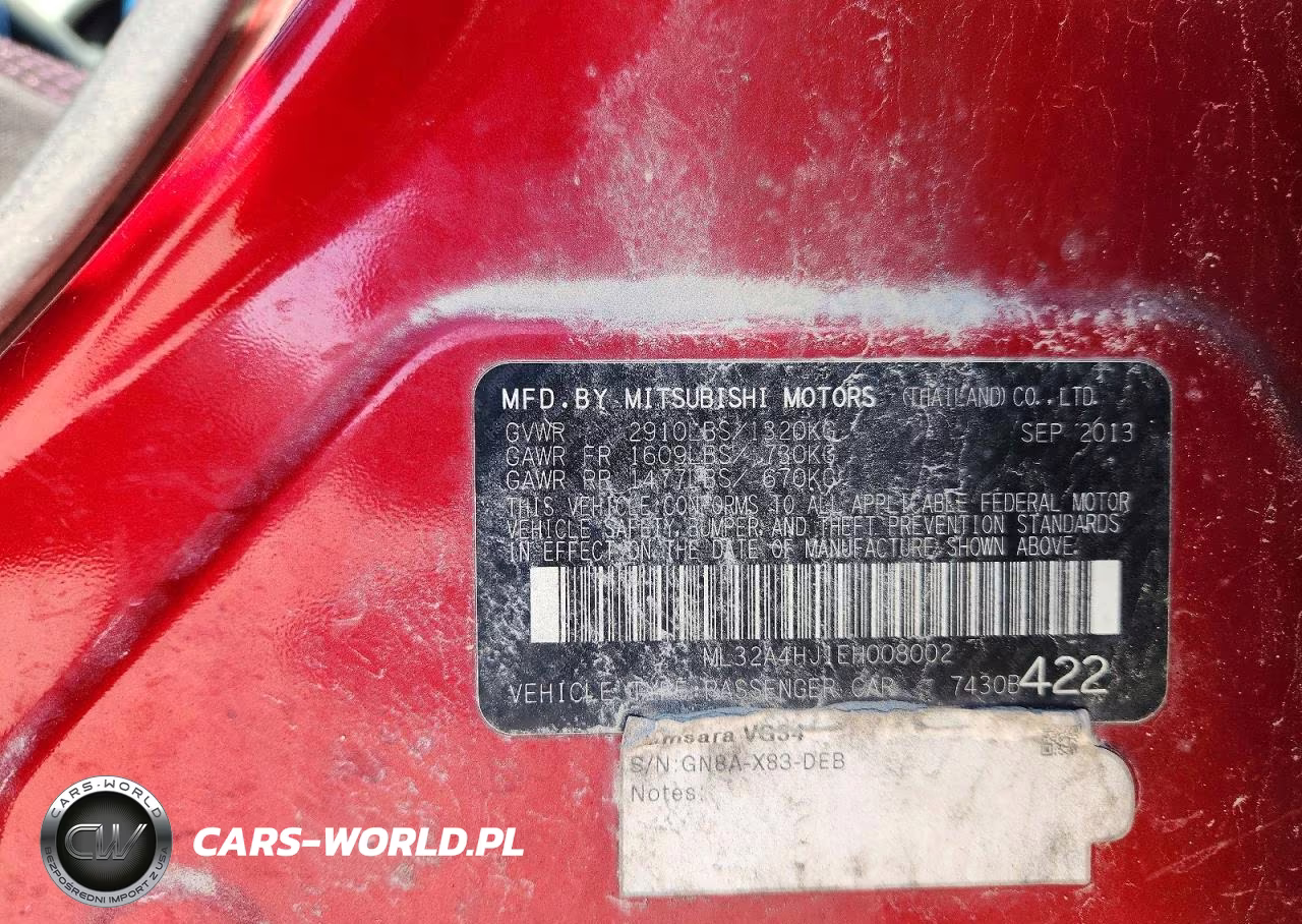 2014 Mitsubishi Mirage Es VIN:ML32A4HJ1EH008002 - 12