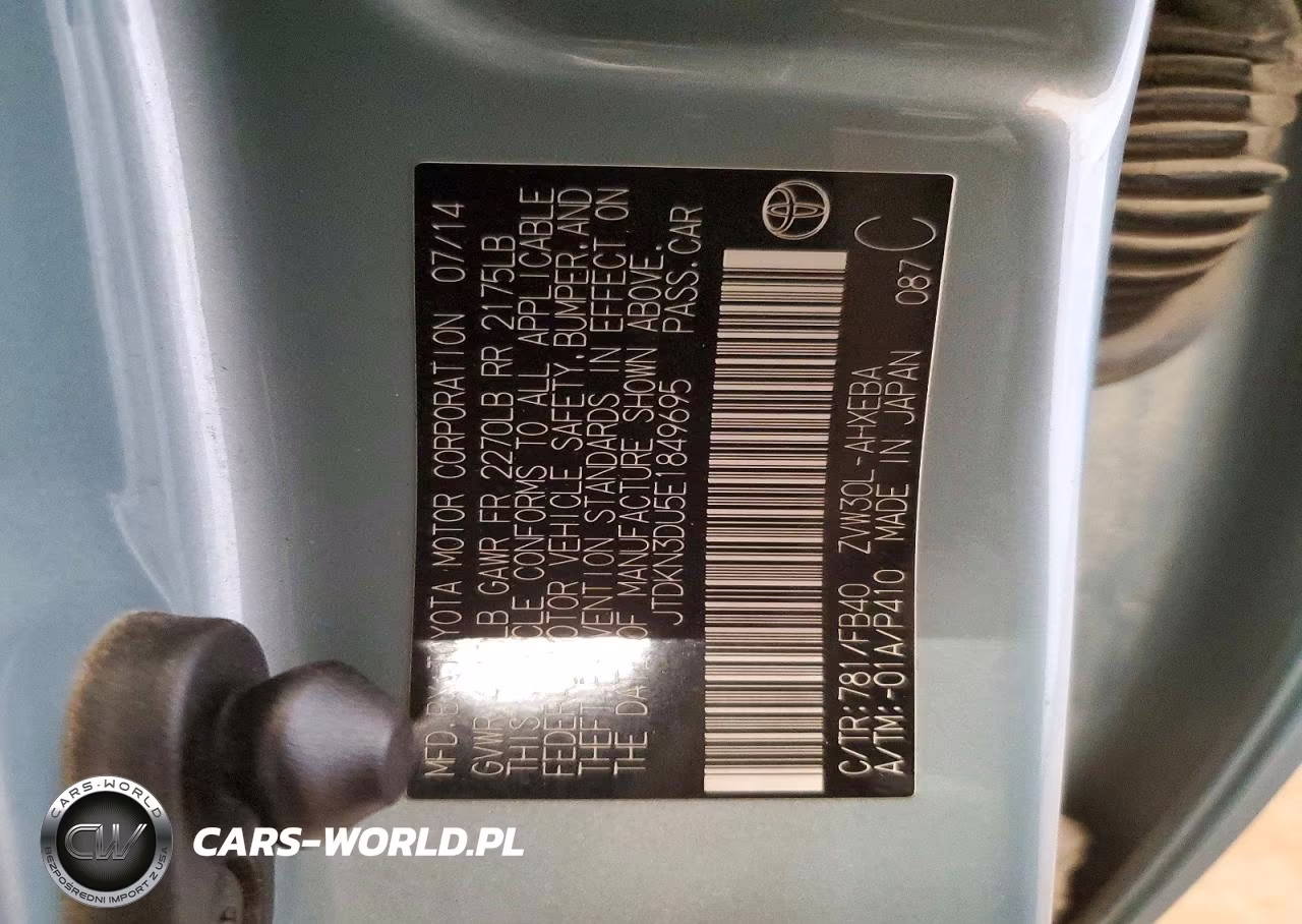 2014 Toyota Prius Two VIN:JTDKN3DU5E1849695 - 13
