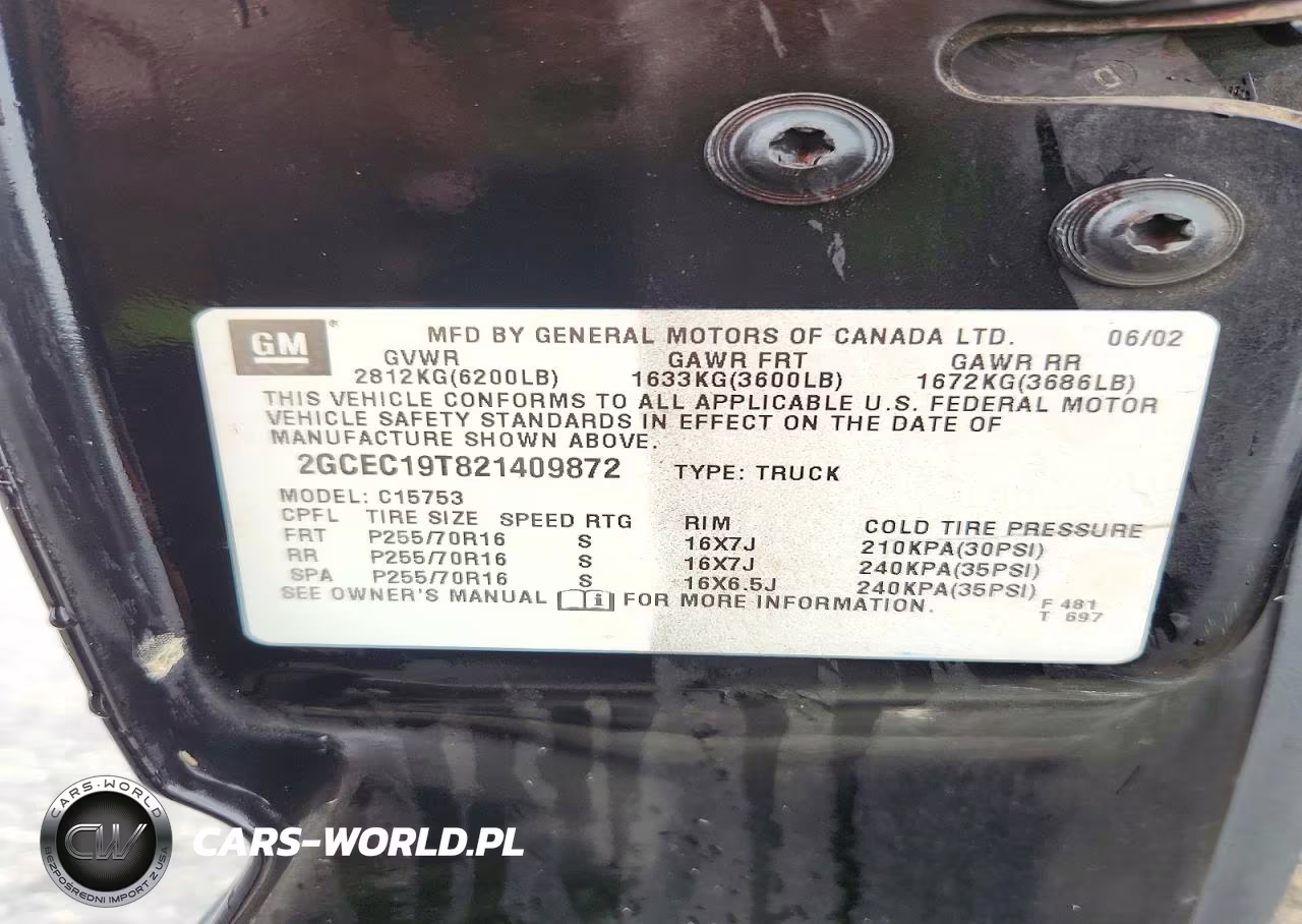 2002 Chevrolet Silverado C1500 VIN:2GCEC19T821409872 - 13