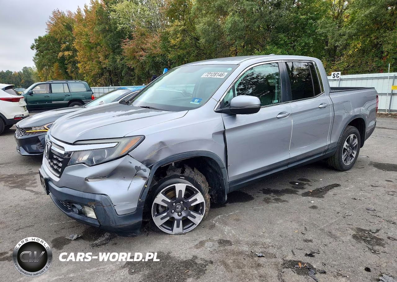 2018 Honda Ridgeline Rtl VIN:5FPYK3F53JB008279 - 1