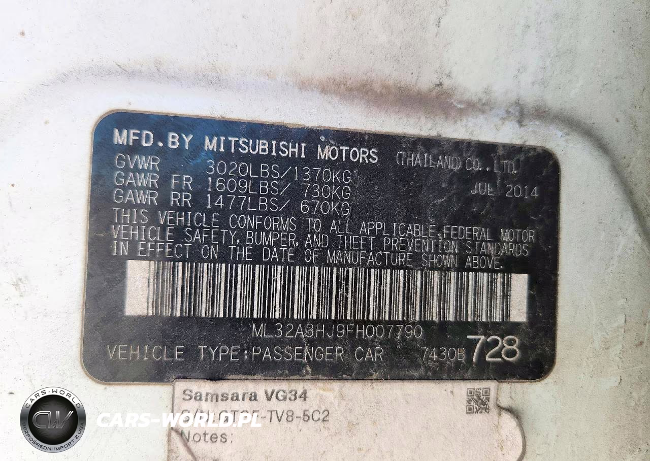 2015 Mitsubishi Mirage De VIN:ML32A3HJ9FH007790 - 12