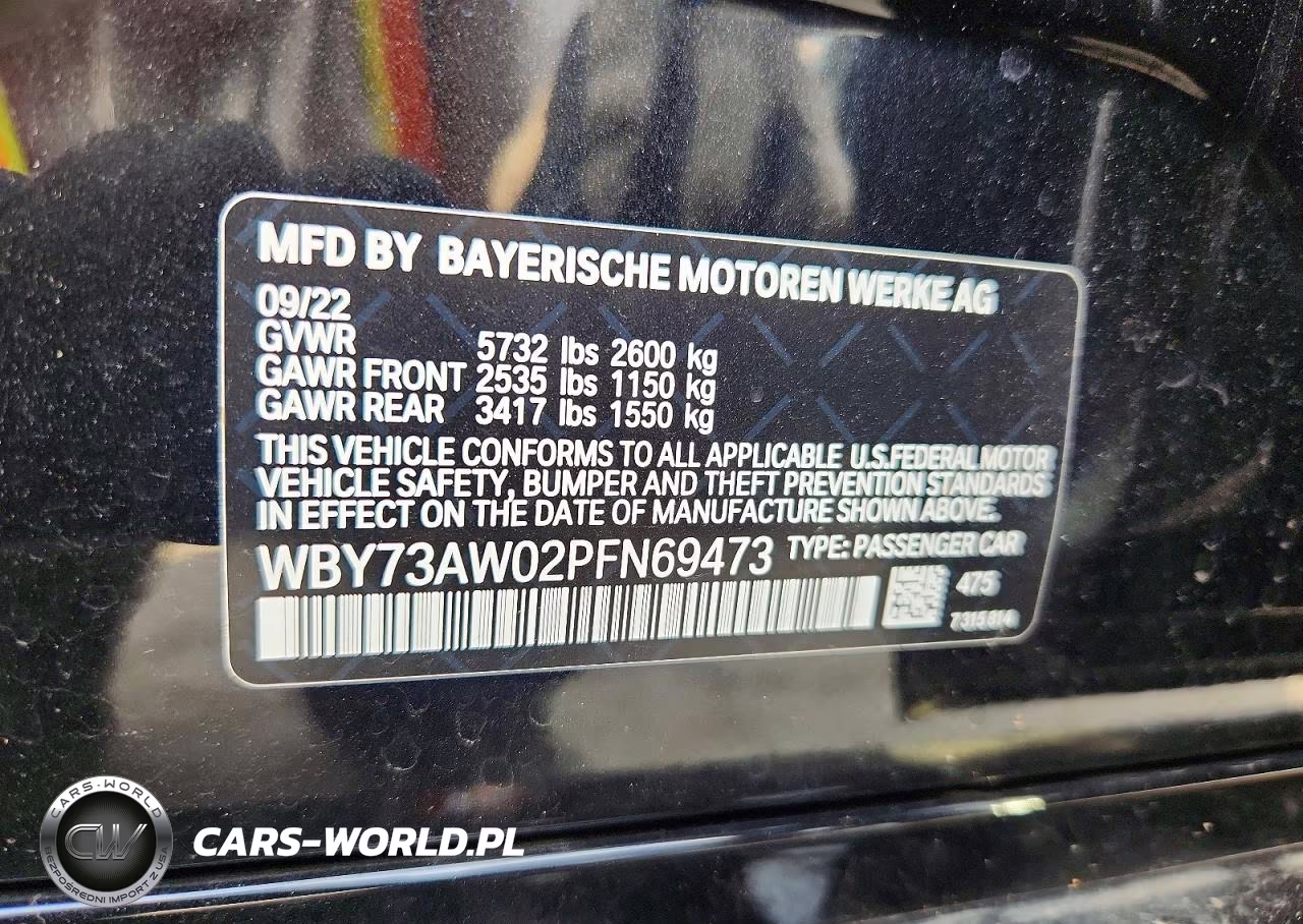 2023 BMW I4 Edrive 40 VIN:WBY73AW02PFN69473 - 13