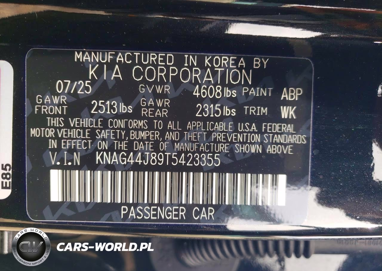2026 Kia K5 Gt VIN:KNAG44J89T5423355 - 12