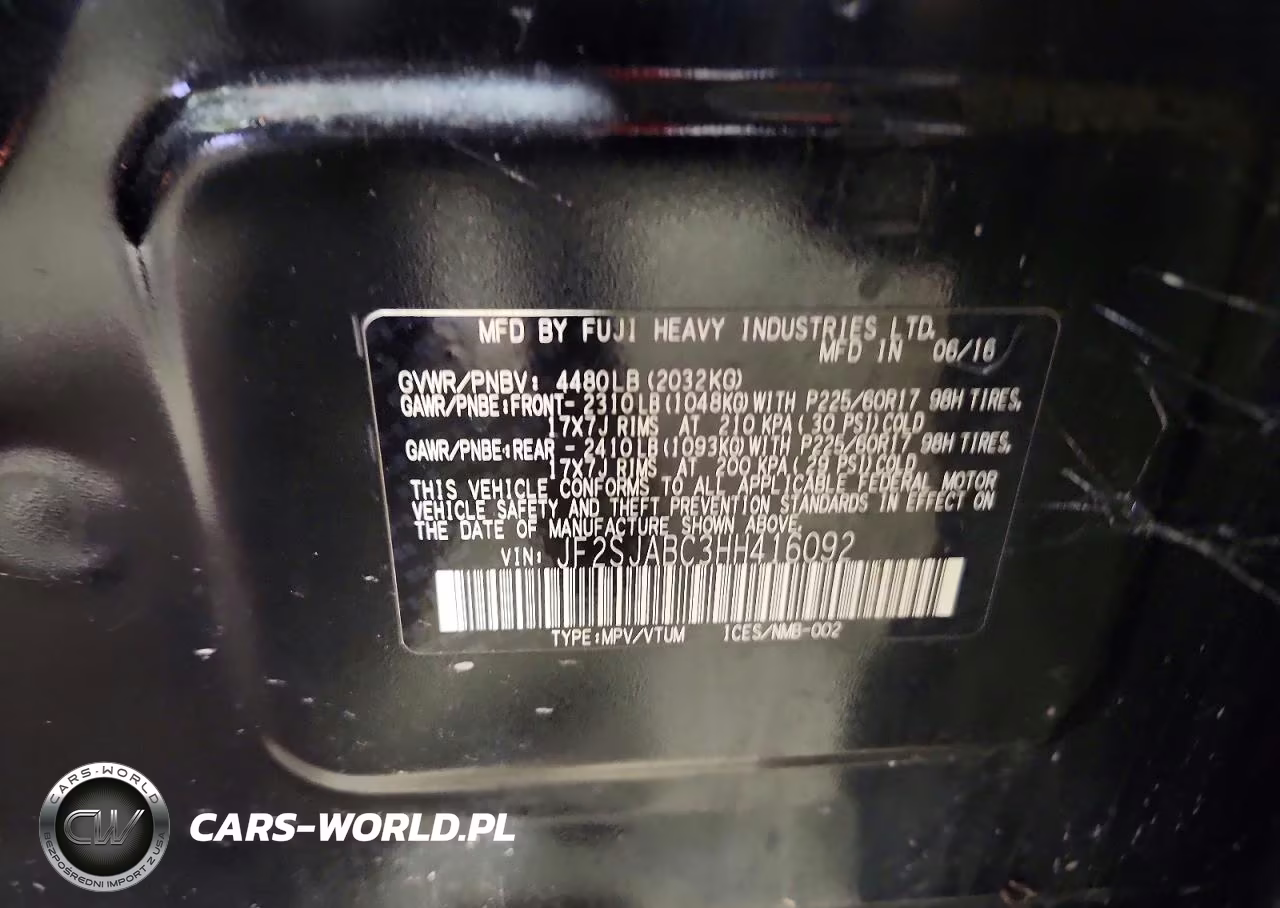 2017 Subaru Forester 2.5I VIN:JF2SJABC3HH416092 - 13