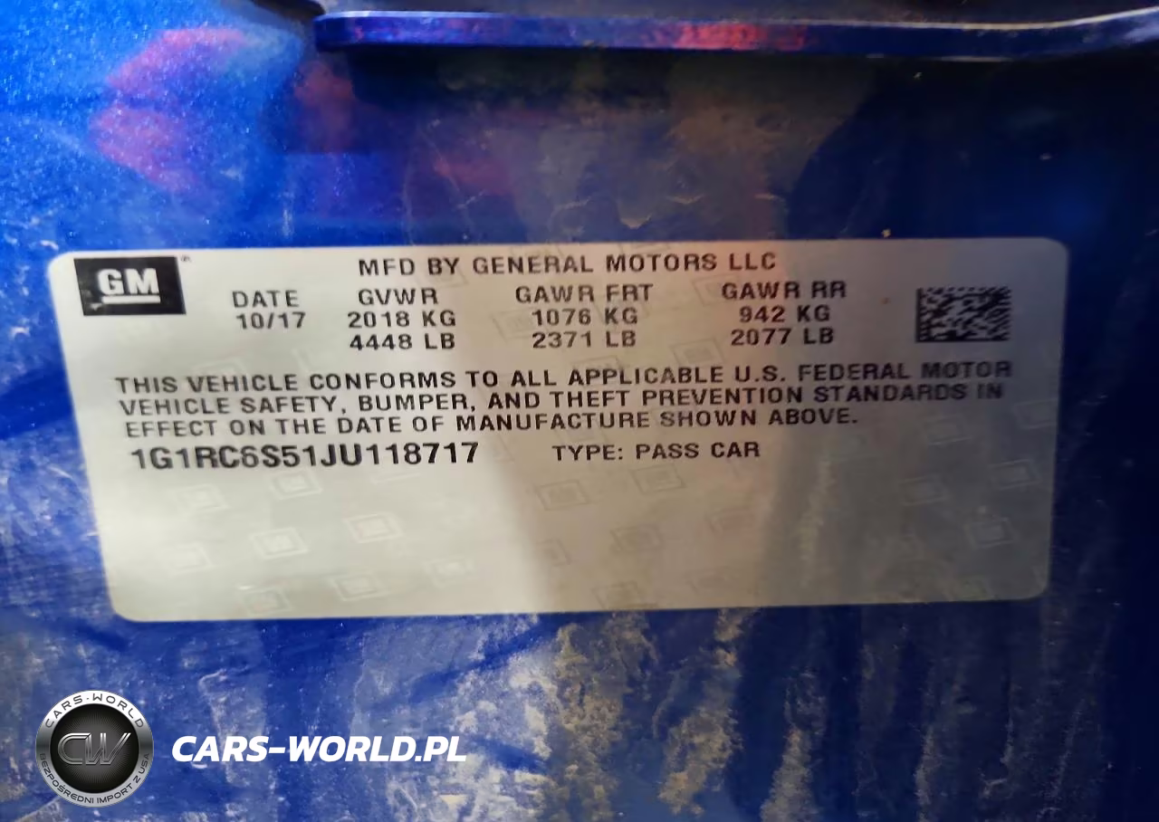 2018 Chevrolet Volt Lt VIN:1G1RC6S51JU118717 - 12