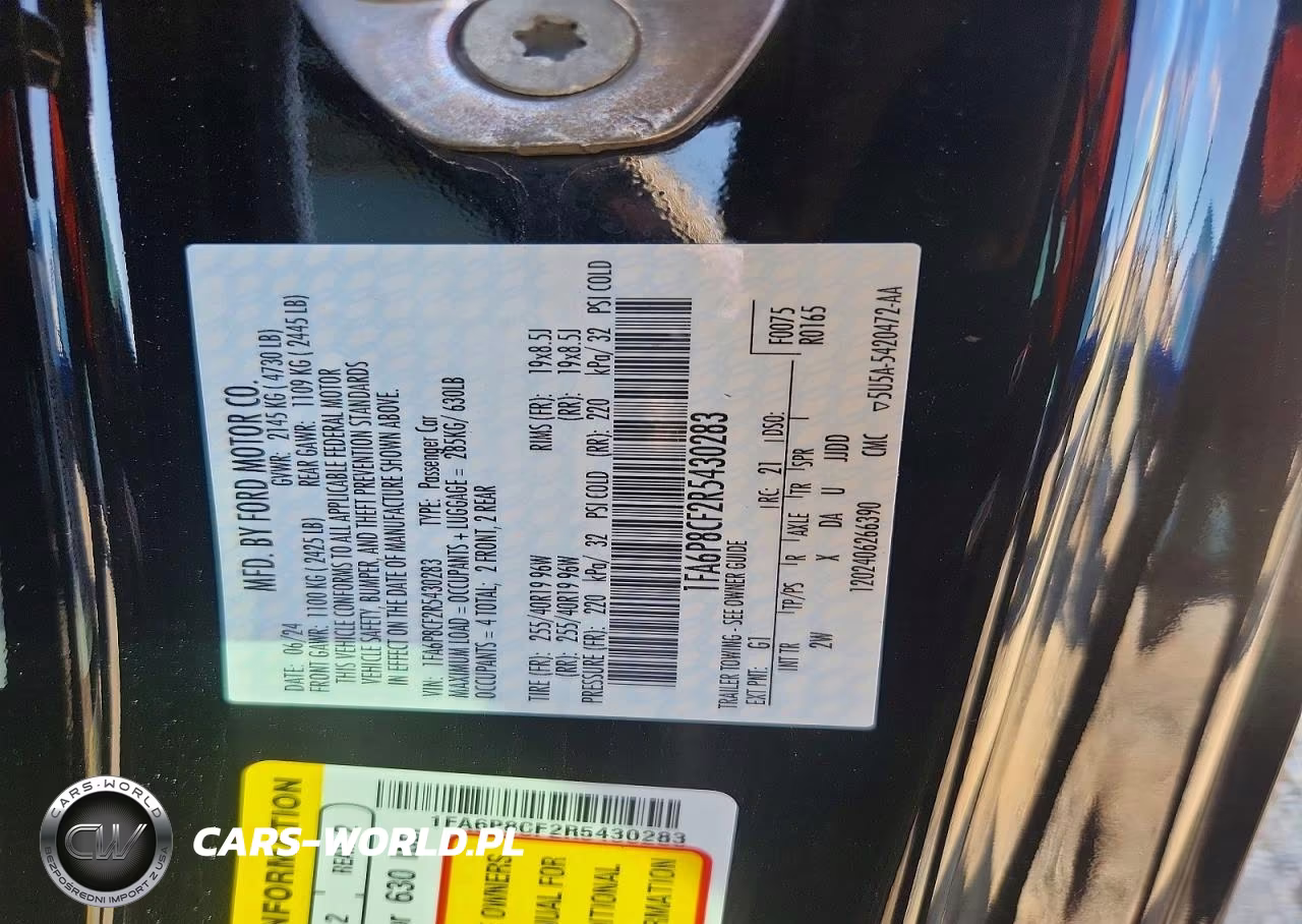 2024 Ford Mustang Gt VIN:1FA6P8CF2R5430283 - 13