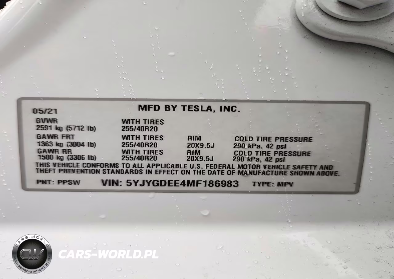 2021 Tesla Model Y VIN:5YJYGDEE4MF186983 - 12