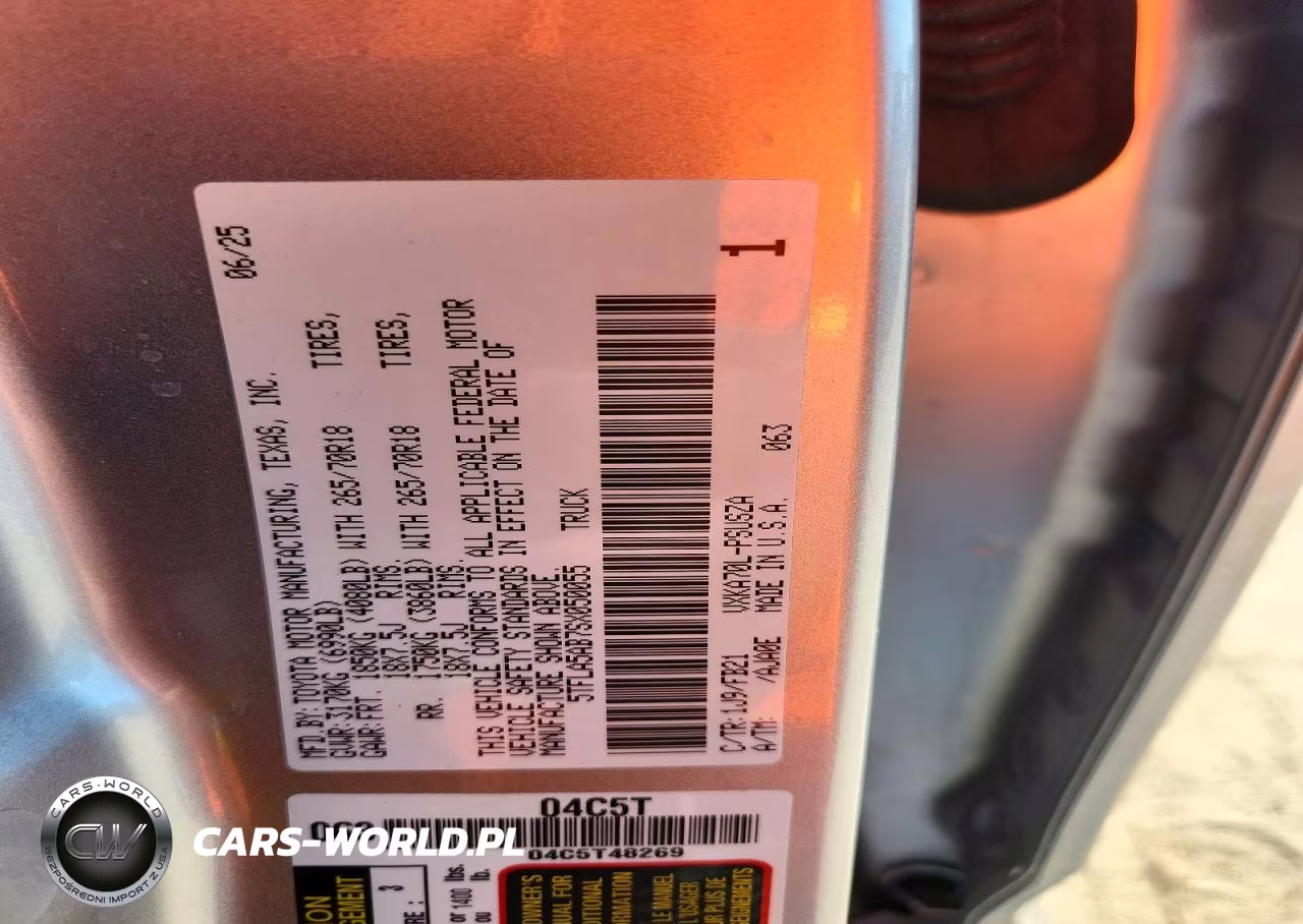 2025 Toyota Tundra Sr5 VIN:5TFLA5AB7SX050055 - 12