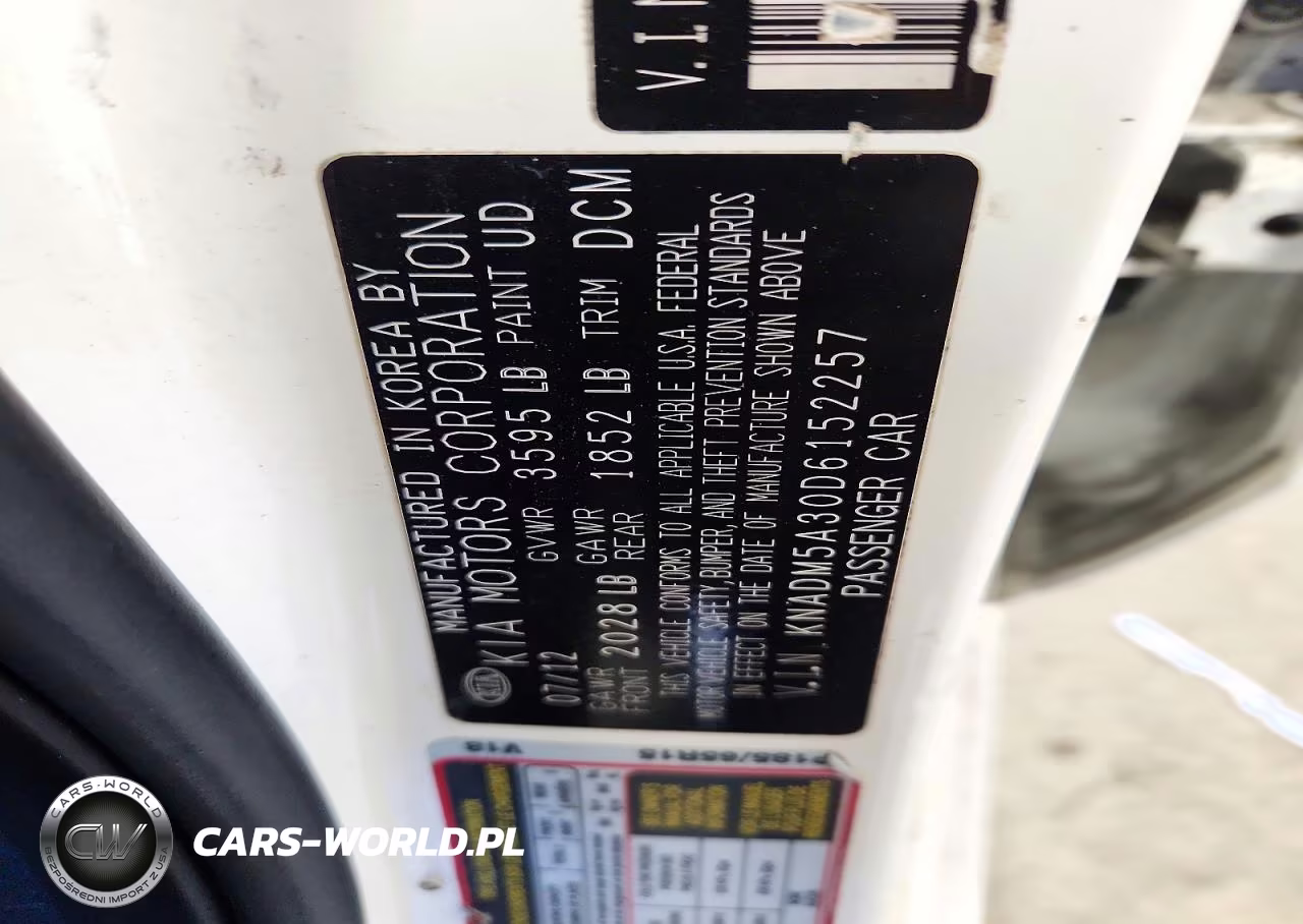 2013 Kia Rio Lx VIN:KNADM5A30D6152257 - 12