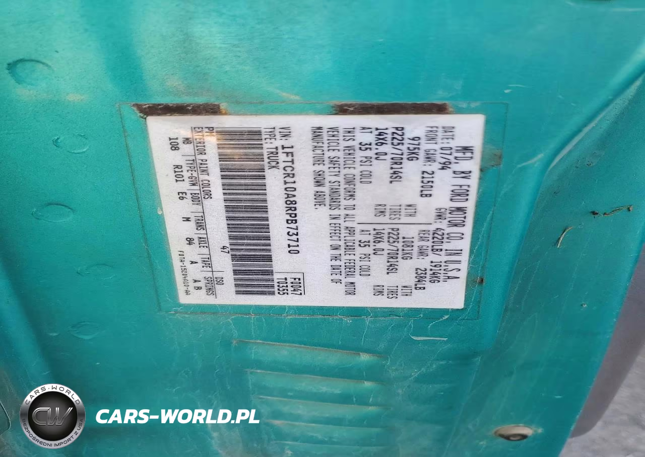 1994 Ford Ranger VIN:1FTCR10A8RPB73710 - 12
