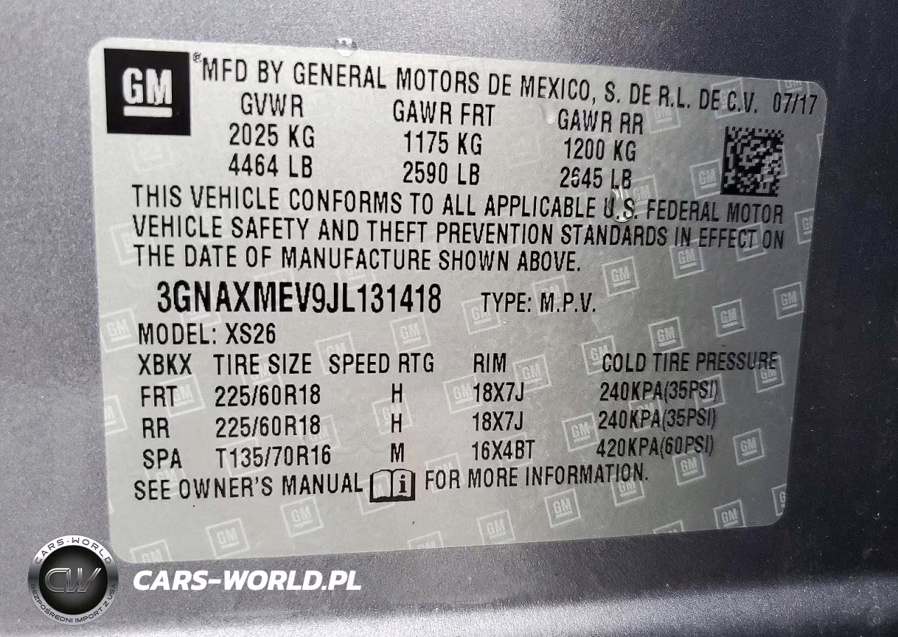 2018 Chevrolet Equinox Premier VIN:3GNAXMEV9JL131418 - 13