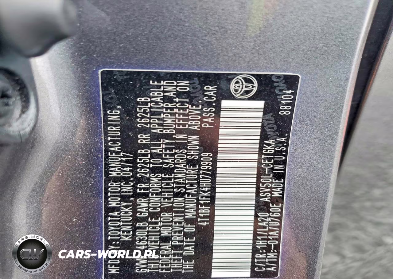 2017 Toyota Camry Xle VIN:4T1BF1FK4HU779909 - 13