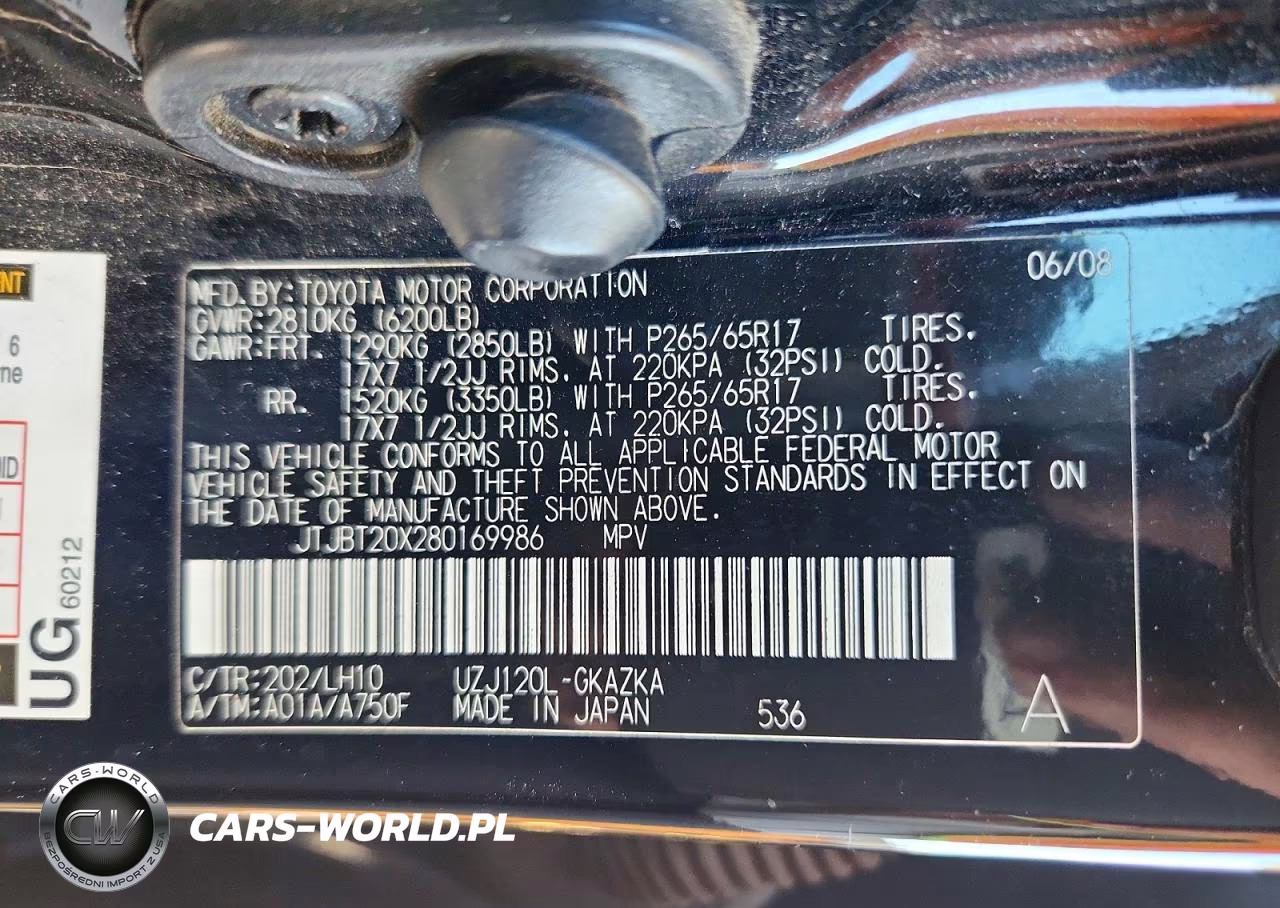 2008 Lexus Gx 470 VIN:JTJBT20X280169986 - 13