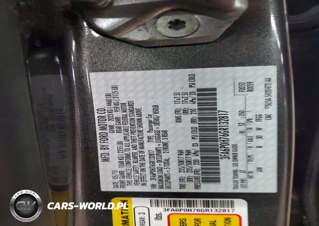 2016 Ford Fusion Se VIN:3FA6P0H76GR132817 - 13
