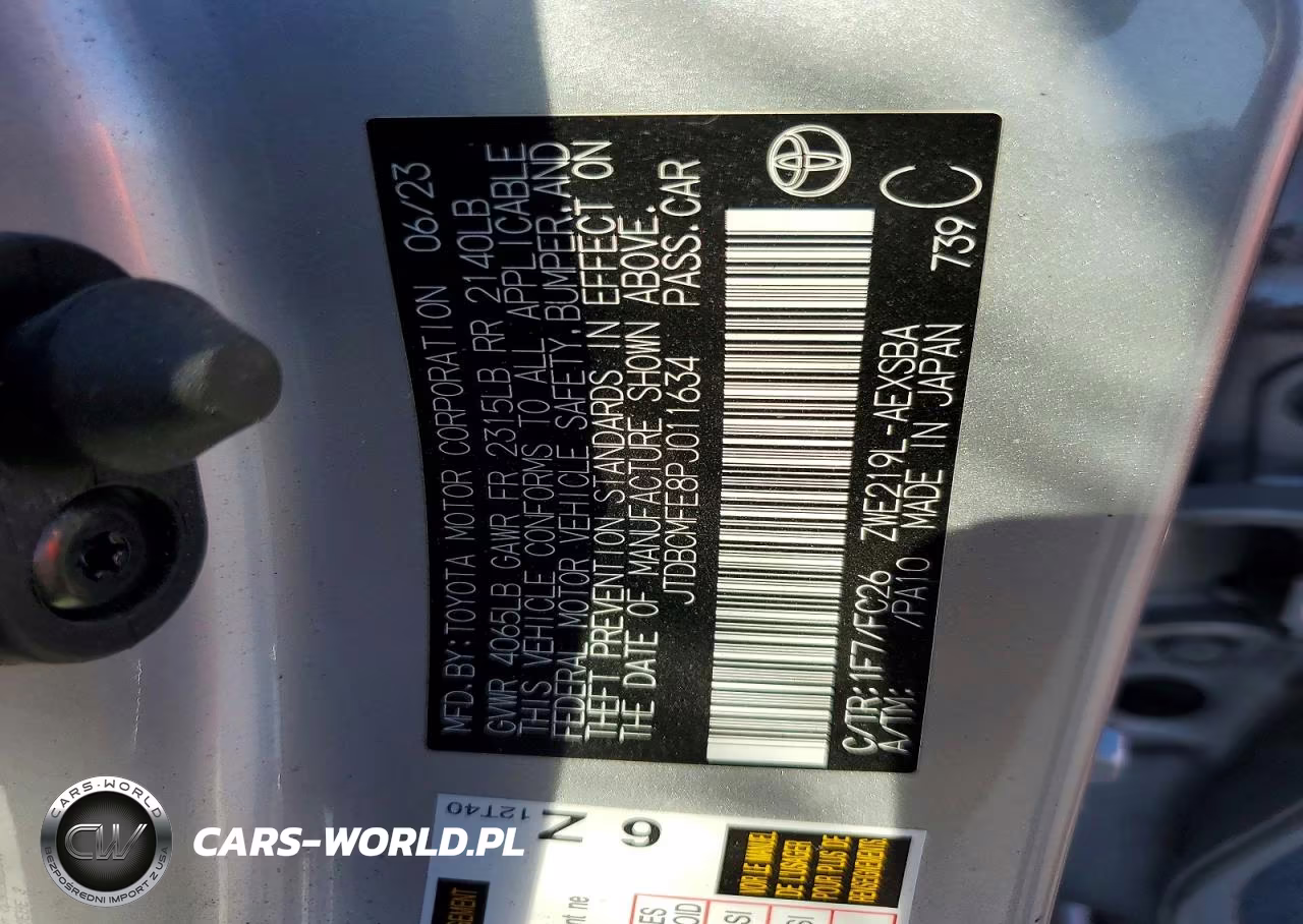 2023 Toyota Corolla Hybrid Se VIN:JTDBCMFE8PJ011634 - 13
