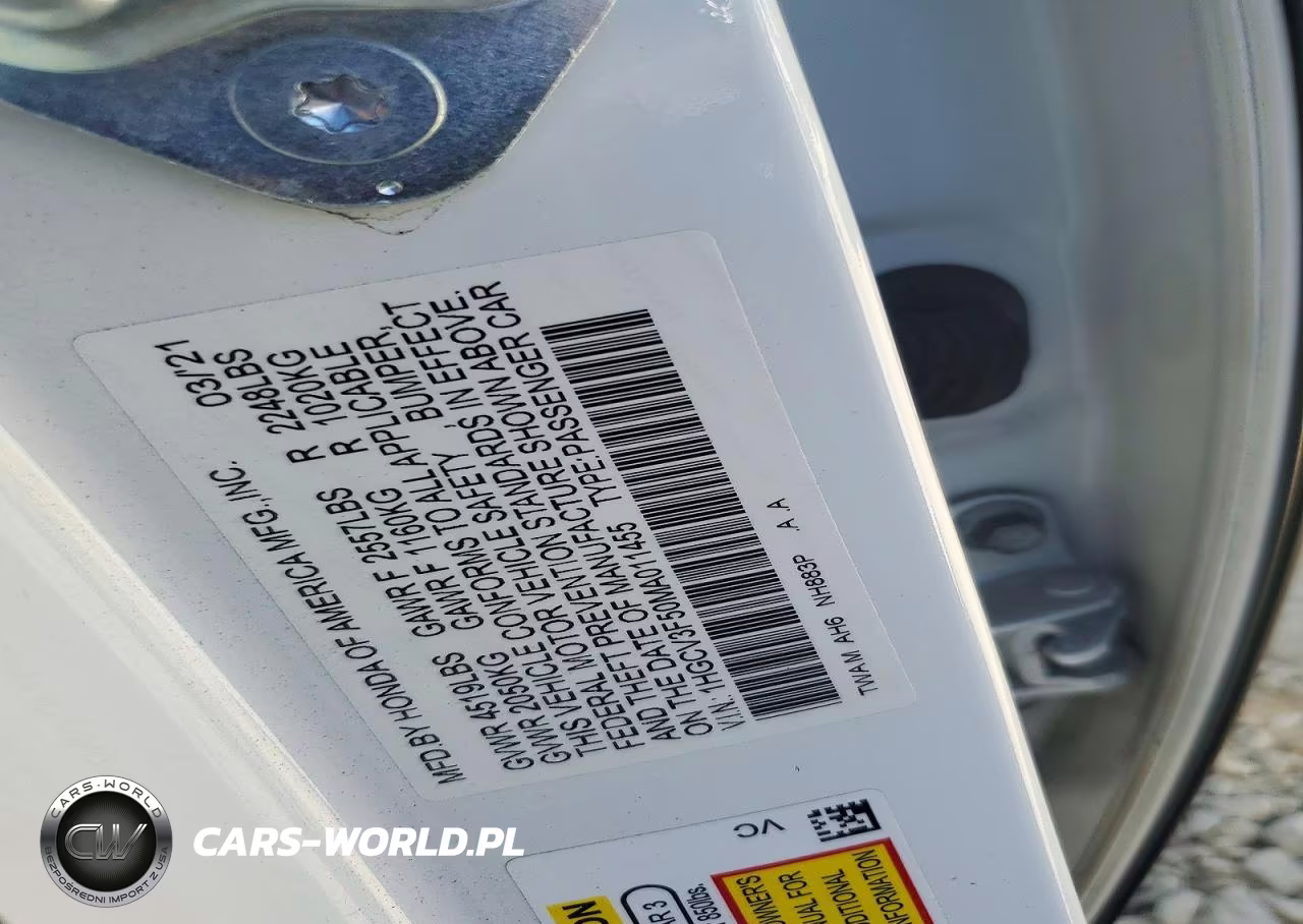 2021 Honda Accord Hybrid Exl VIN:1HGCV3F50MA011455 - 13