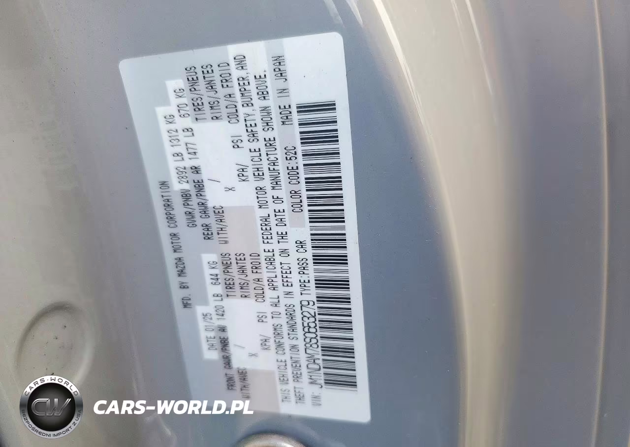 2025 Mazda Mx-5 Miata Grand Touring VIN:JM1NDAM78S0653279 - 12