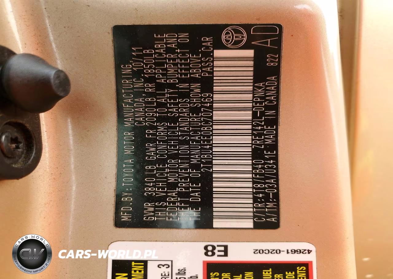 2011 Toyota Corolla Le VIN:2T1BU4EE0BC707469 - 12
