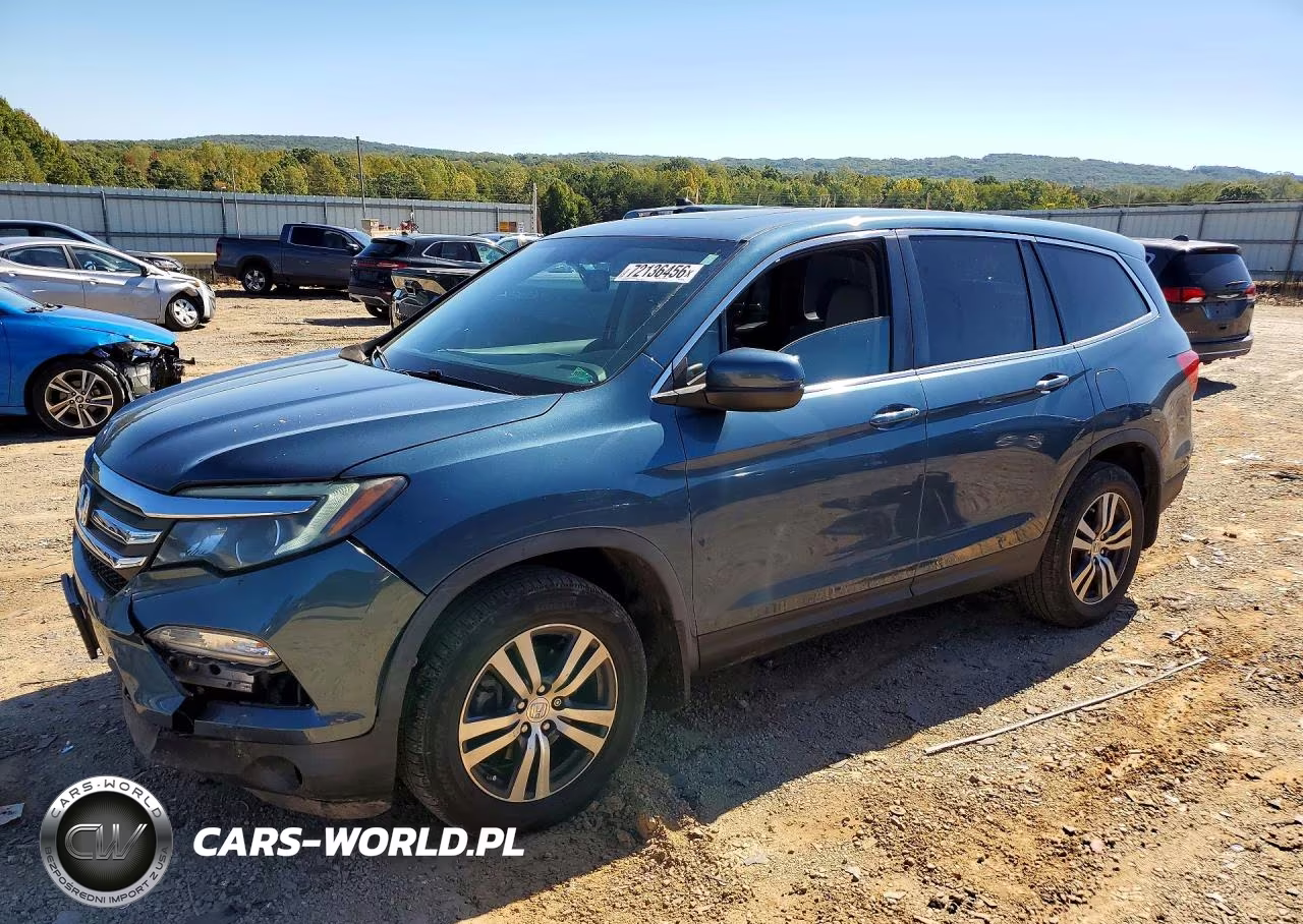 2017 Honda Pilot Exl VIN:5FNYF6H56HB087744 - 1