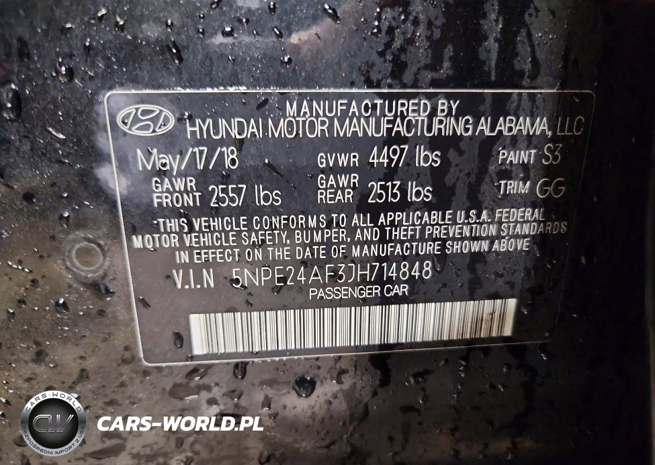 2018 Hyundai Sonata Se VIN:5NPE24AF3JH714848 - 12