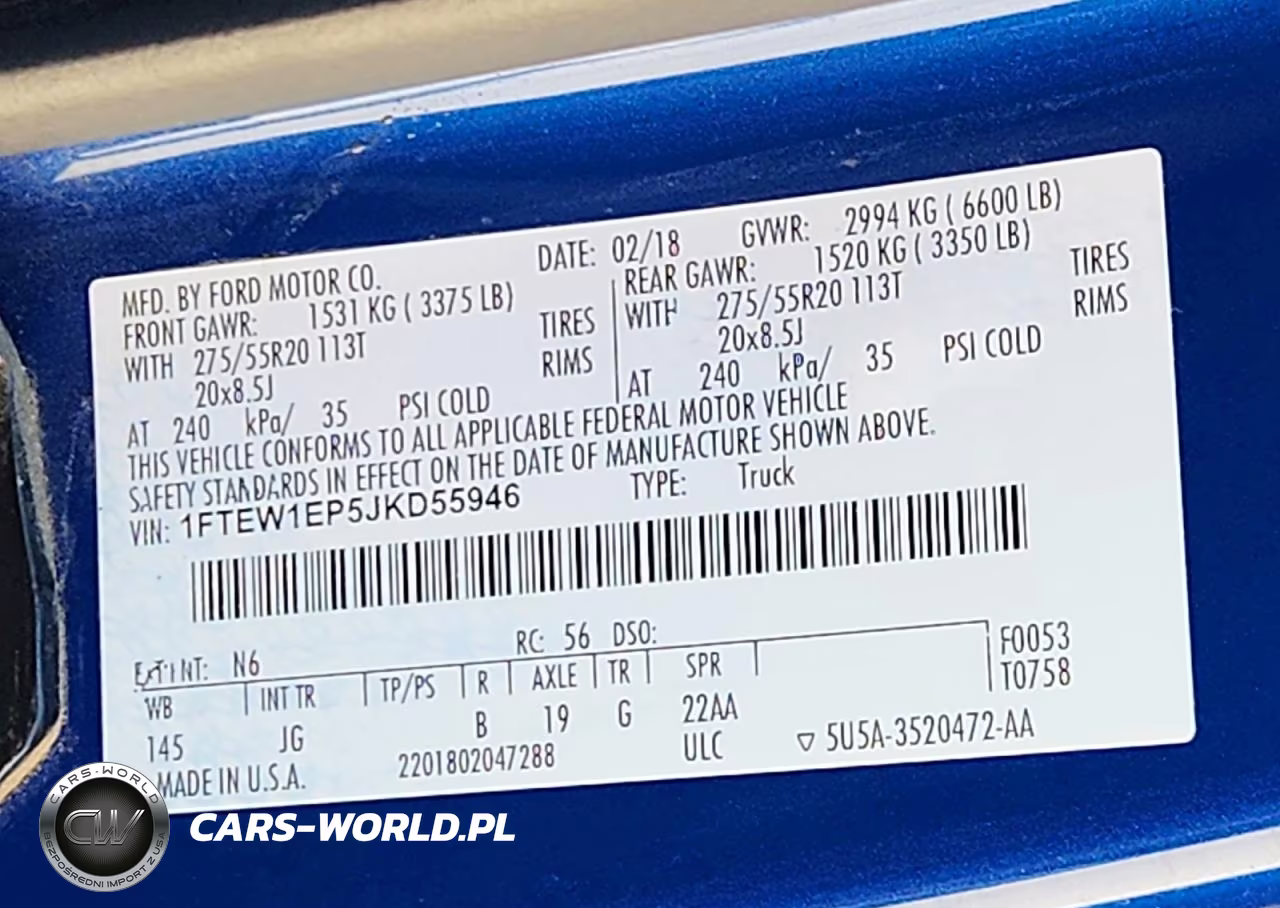 2018 Ford F150 Supercrew VIN:1FTEW1EP5JKD55946 - 13