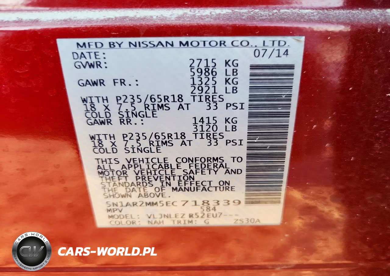 2014 Nissan Pathfinder S VIN:5N1AR2MM5EC718339 - 13