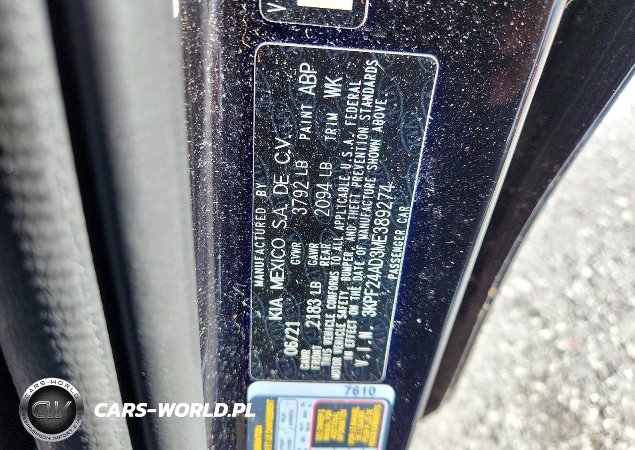 2021 Kia Forte Lxs VIN:3KPF24AD3ME389274 - 12