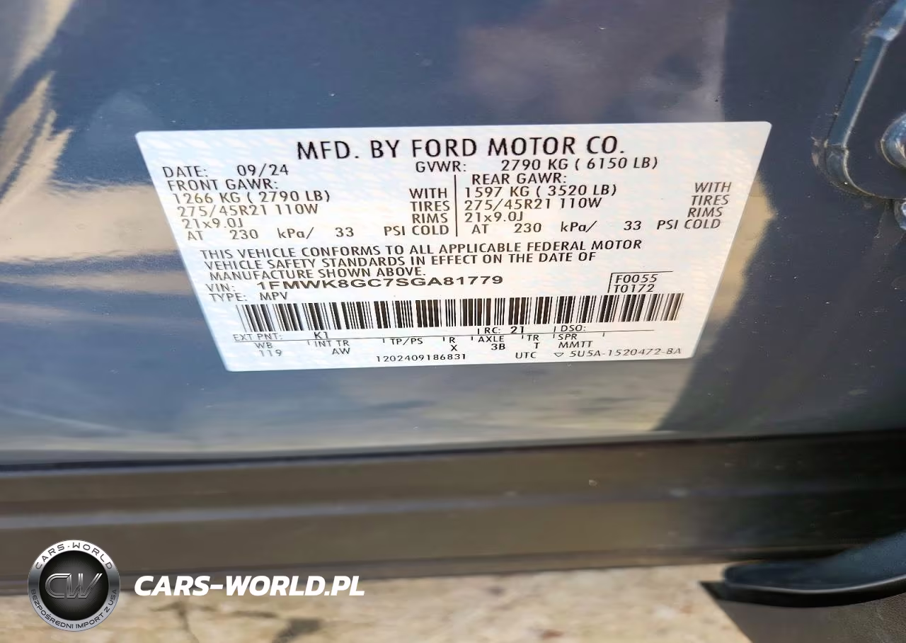 2025 Ford Explorer St VIN:1FMWK8GC7SGA81779 - 13