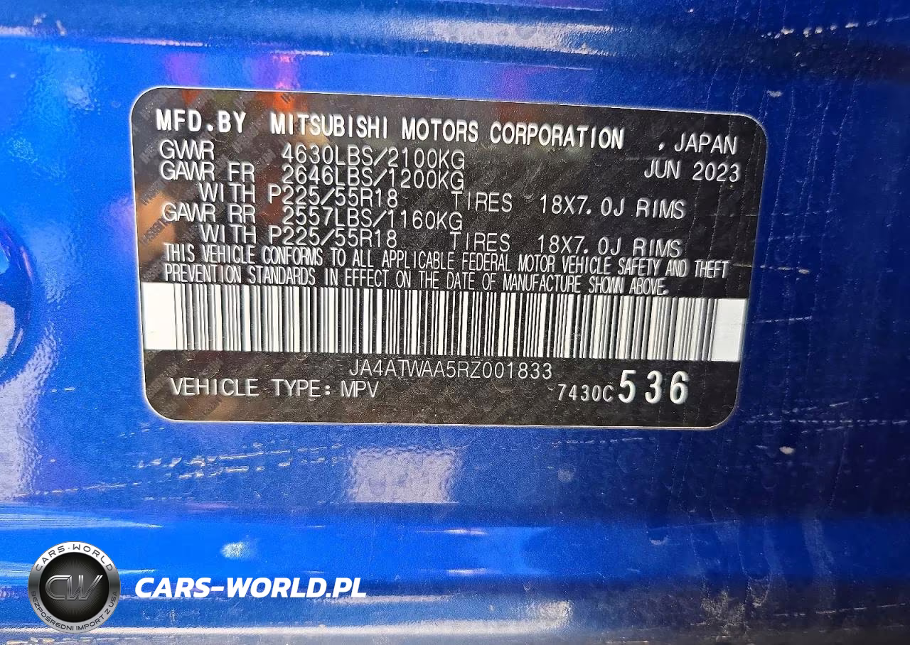 2024 Mitsubishi Eclipse Cross Se VIN:JA4ATWAA5RZ001833 - 13