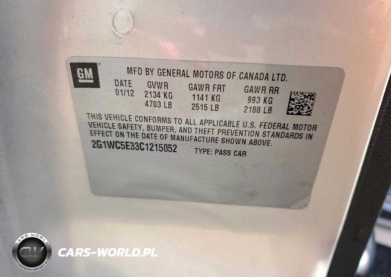 2012 Chevrolet Impala Ltz VIN:2G1WC5E33C1215052 - 12