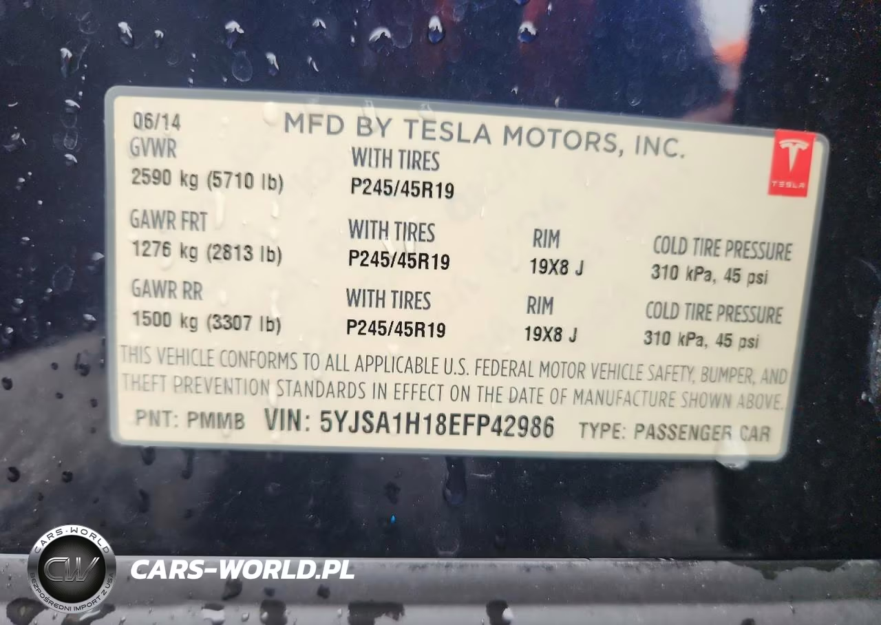 2014 Tesla Model S VIN:5YJSA1H18EFP42986 - 13