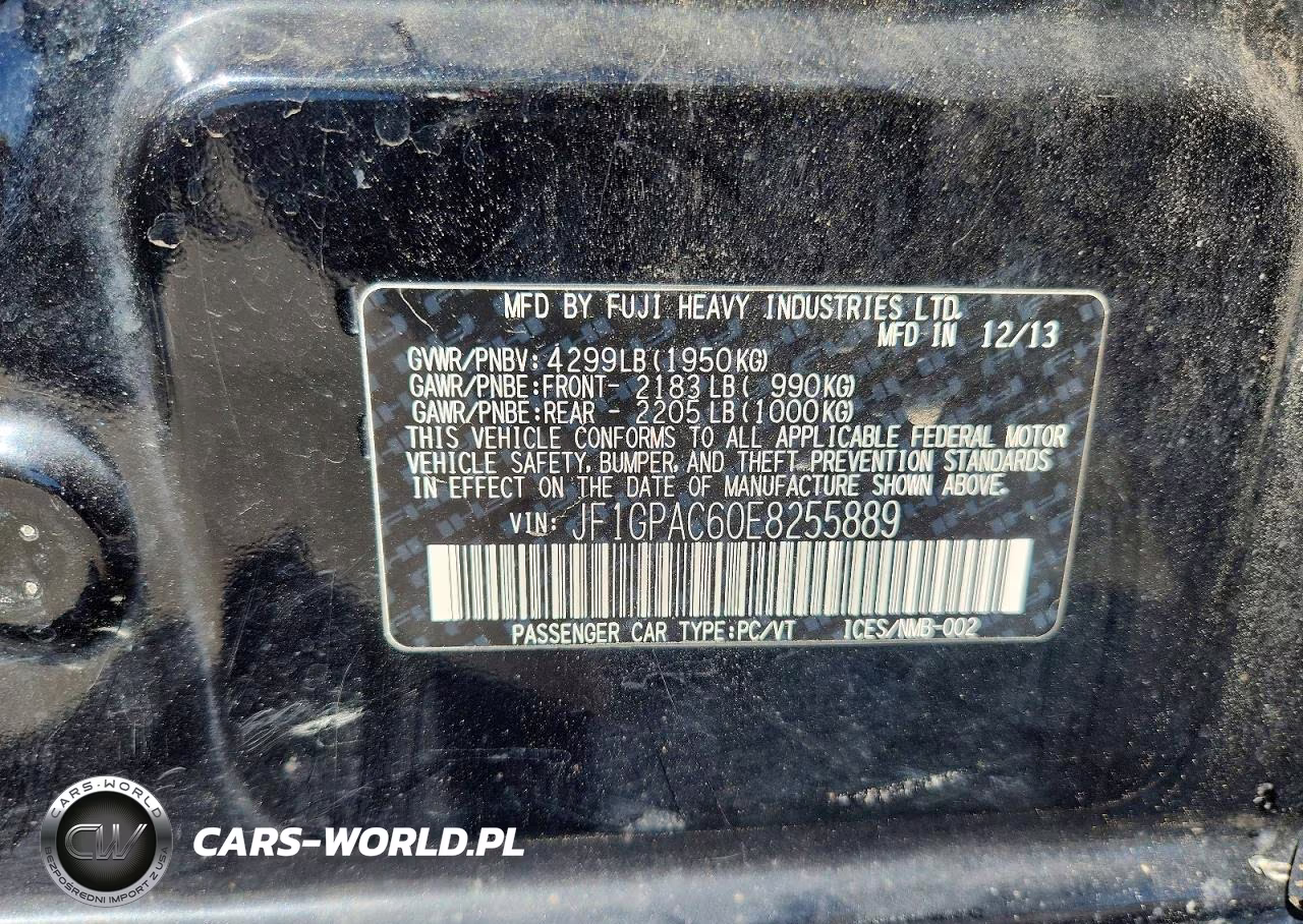 2014 Subaru Impreza Premium VIN:JF1GPAC60E8255889 - 12