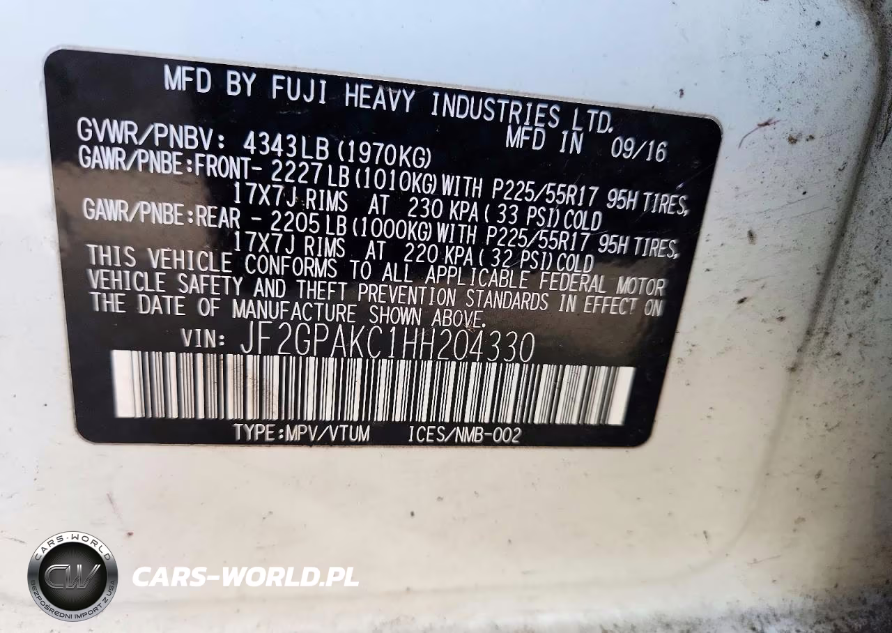 2017 Subaru Crosstrek Limited VIN:JF2GPAKC1HH204330 - 13