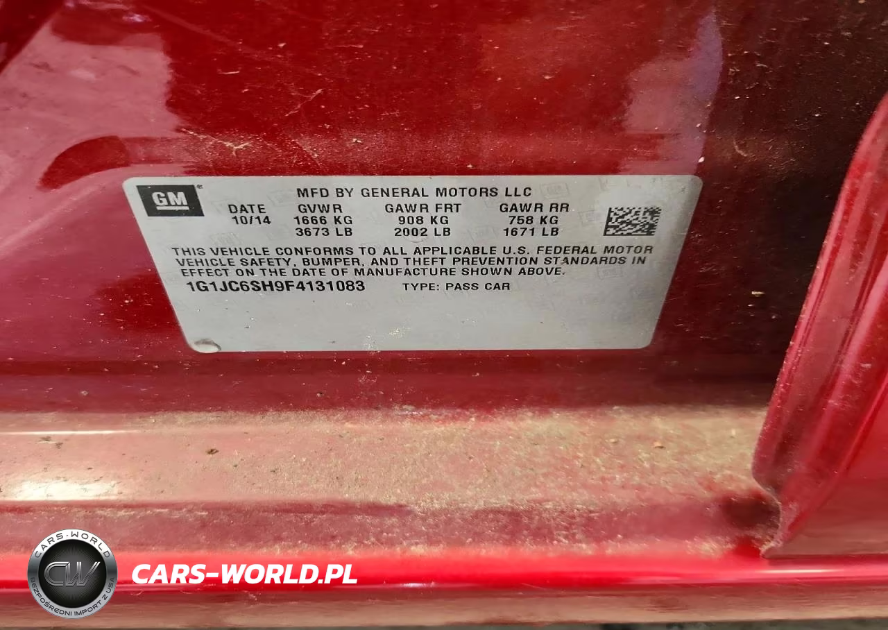 2015 Chevrolet Sonic Lt VIN:1G1JC6SH9F4131083 - 13