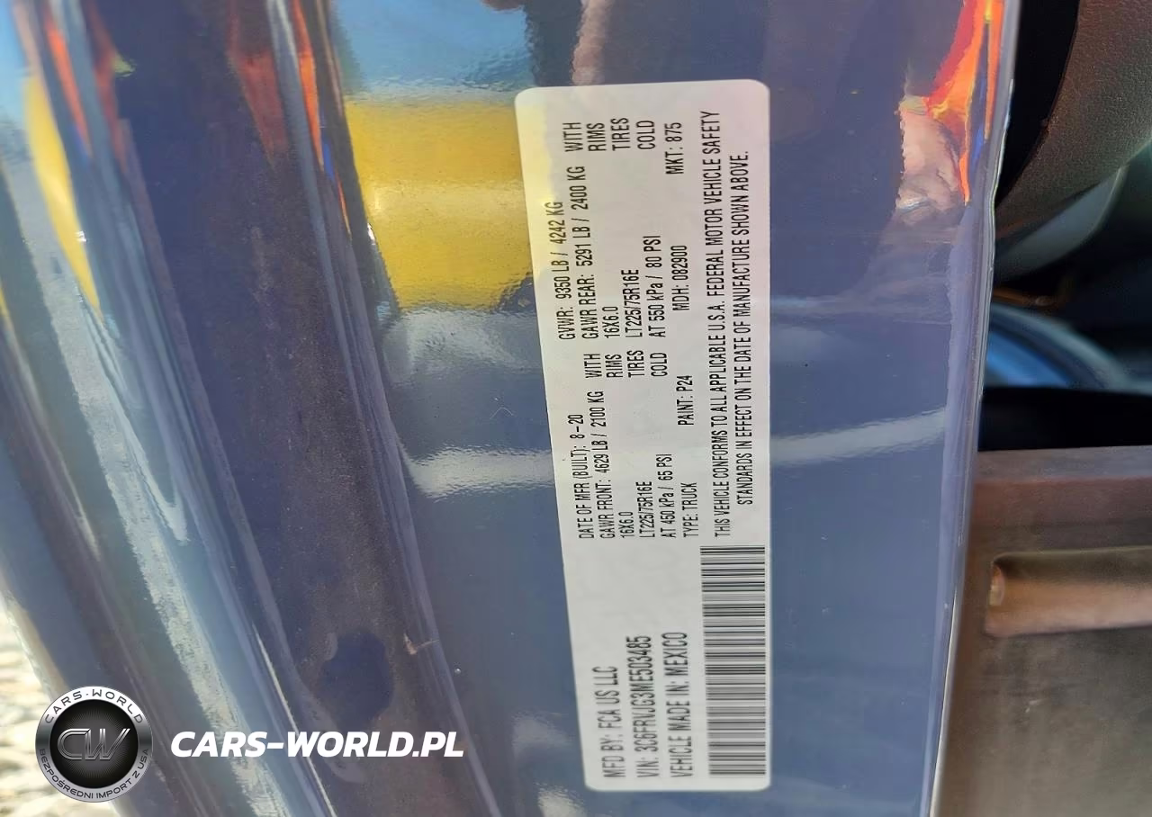 2021 Ram Promaster 3500 3500 High VIN:3C6FRVJG3ME503485 - 13