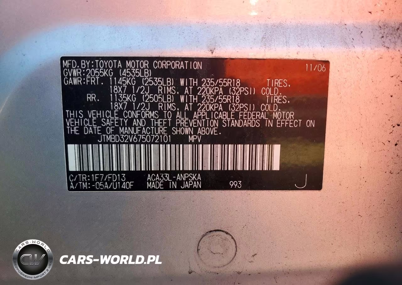 2007 Toyota Rav4 Sport VIN:JTMBD32V675072101 - 14