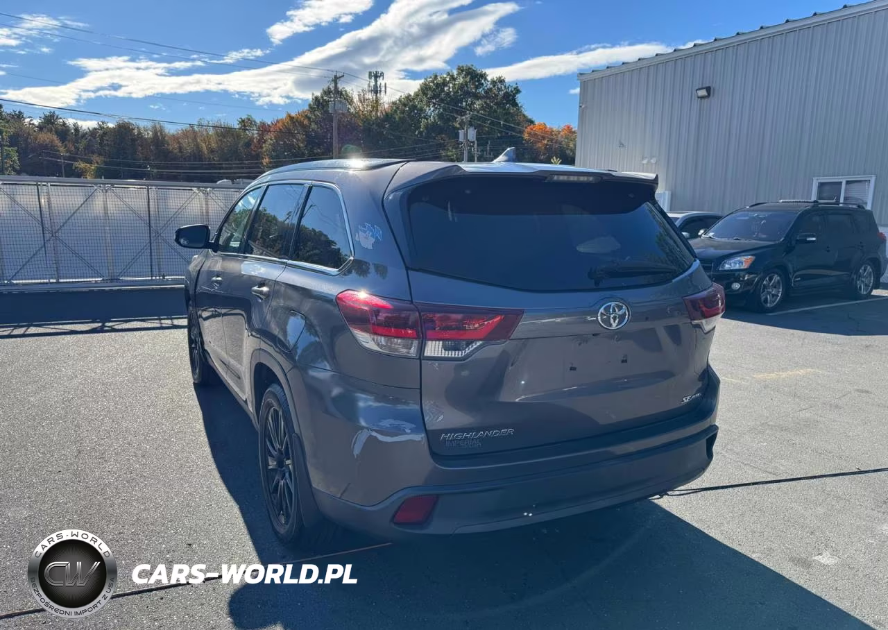 2019 Toyota Highlander Se VIN:5TDJZRFH0KS617801 - 2