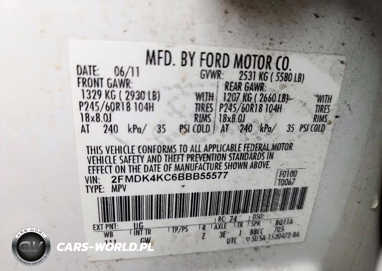 2011 Ford Edge Limited VIN:2FMDK4KC6BBB55577 - 13