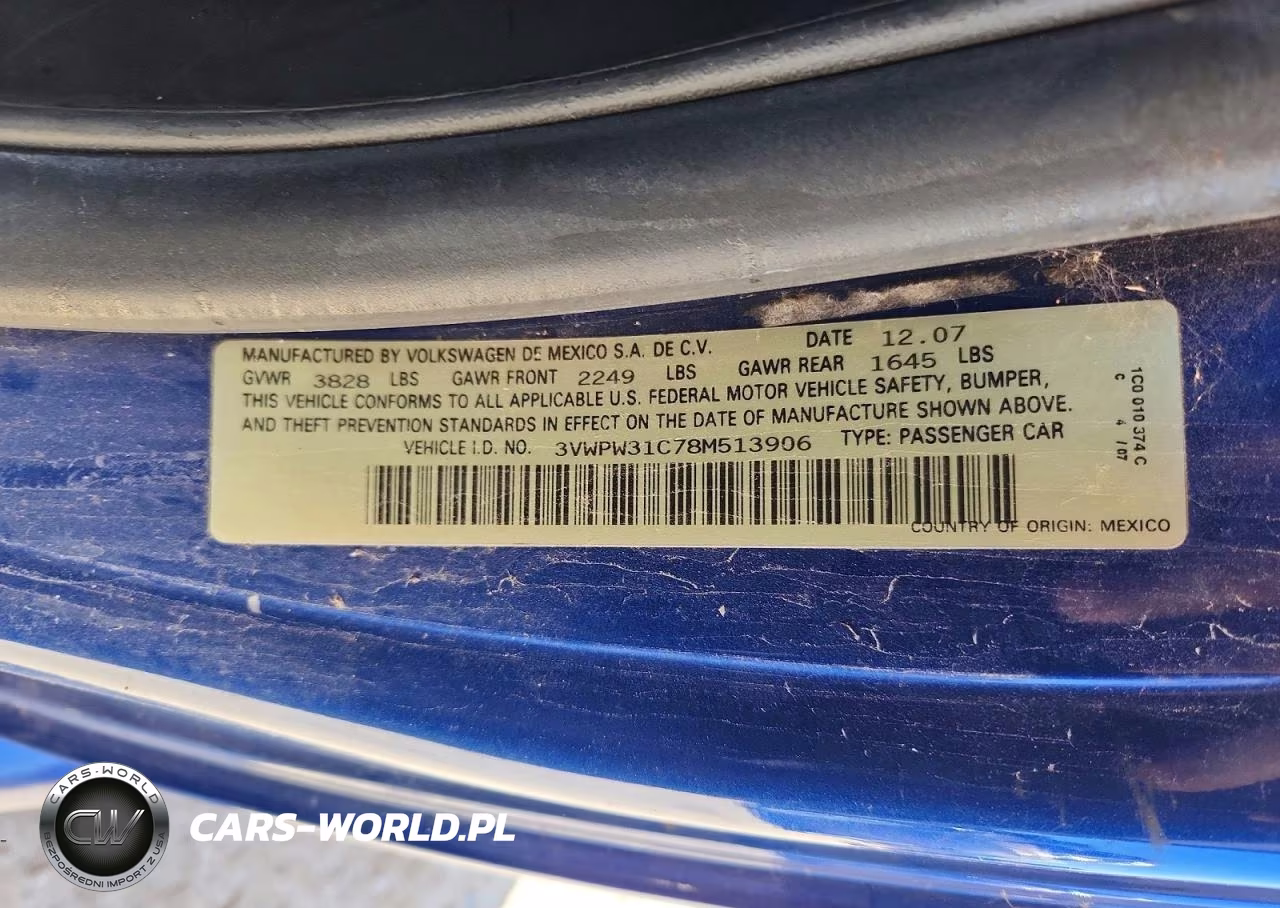 2008 Volkswagen New Beetle S VIN:3VWPW31C78M513906 - 13
