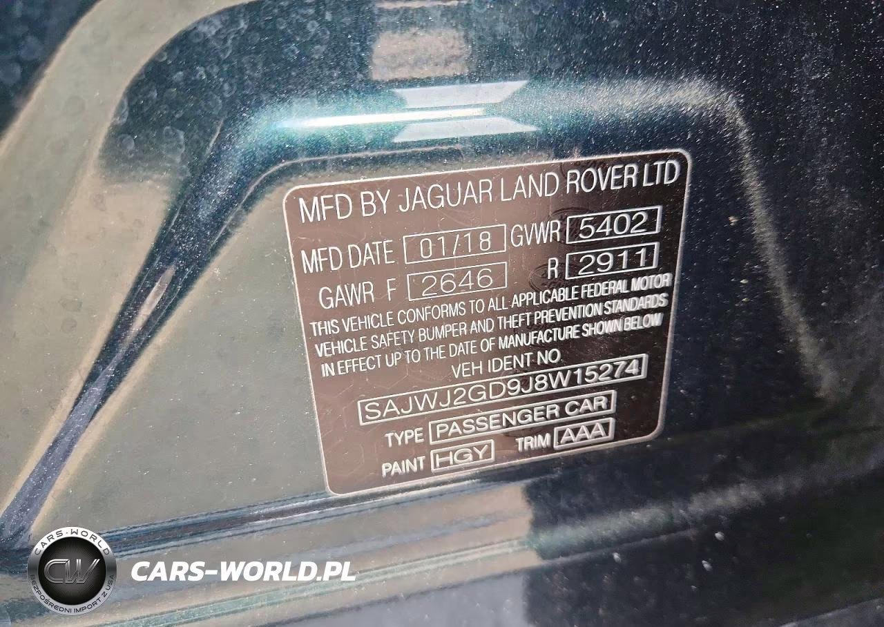 2018 Jaguar Xjl Portfolio VIN:SAJWJ2GD9J8W15274 - 12