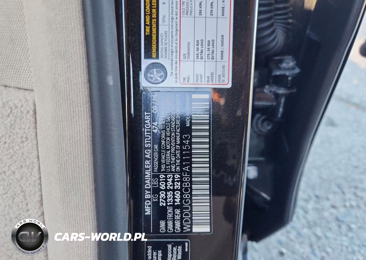 2015 Mercedes-Benz S 550 VIN:WDDUG8CB8FA111543 - 12