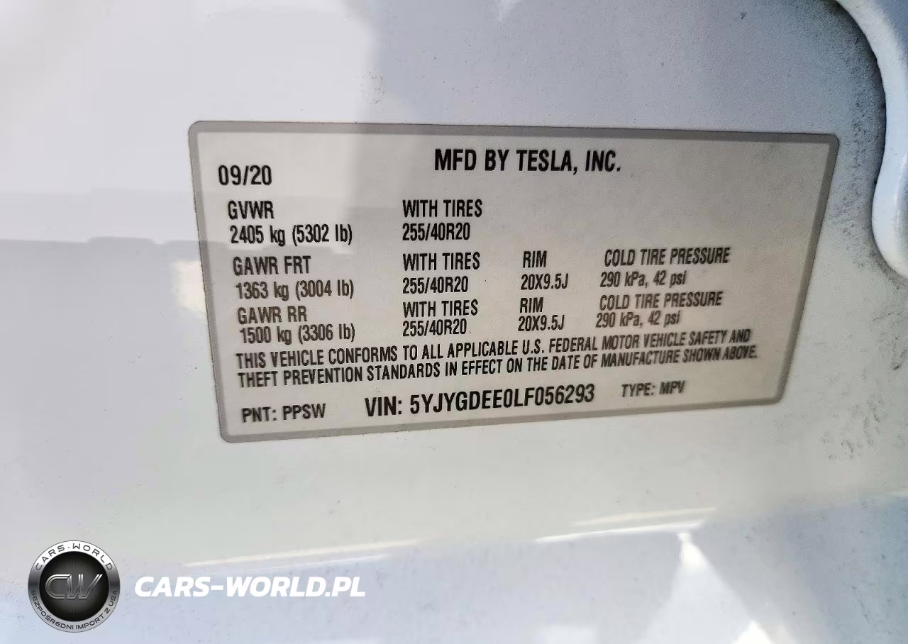 2020 Tesla Model Y VIN:5YJYGDEE0LF056293 - 14