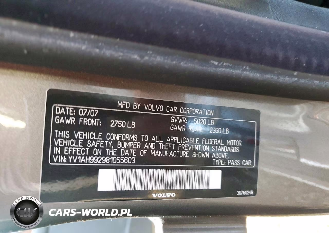 2008 Volvo S80 T6 Turbo VIN:YV1AH992981055603 - 12