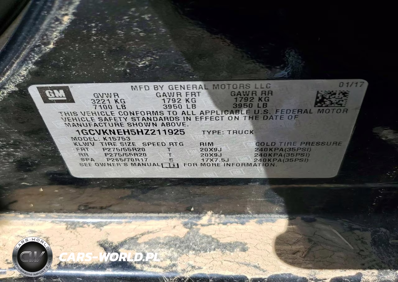 2017 Chevrolet Silverado K1500 VIN:1GCVKNEH5HZ211925 - 12